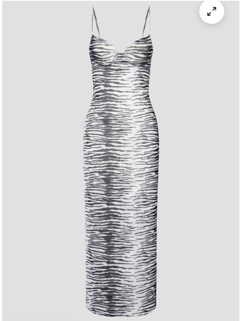 NWT Miaou Florence Dress in Zebra Size Large - Picture 8 of 8